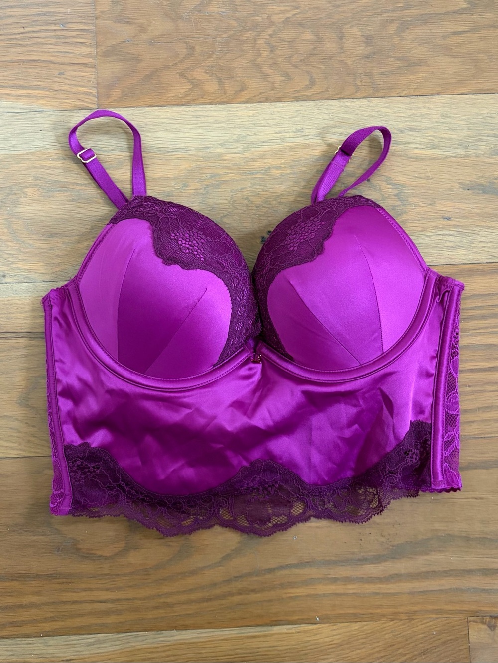 Magenta Victoria’s Secret Bombshell Push-Up Corset Top